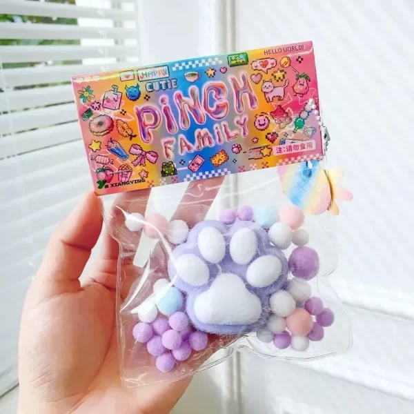 Squeeze Cat Paw Toys Cute Soft Abreact Relief Relax Toys Sticky Decompressing Pinching Cat Paw Stress Relief Squishy Toy - Image 9