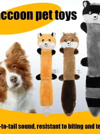 Funny Simulated Animal Dog Toy With Squeakers Durable Stuffingless Plush Dog Chew Toy Pet Squeak Toy Pet Products