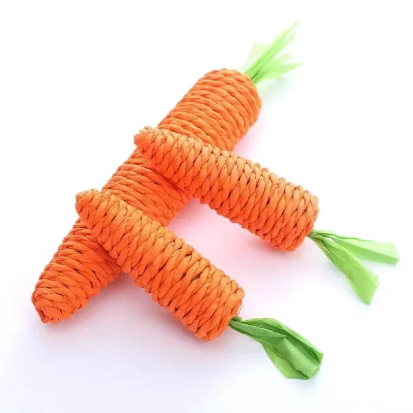 Carrot pet cat toys, paper rope chew toys, built-in bells, cute small animals, pet toys wholesale, pet products, cat toys,catnip - Image 5