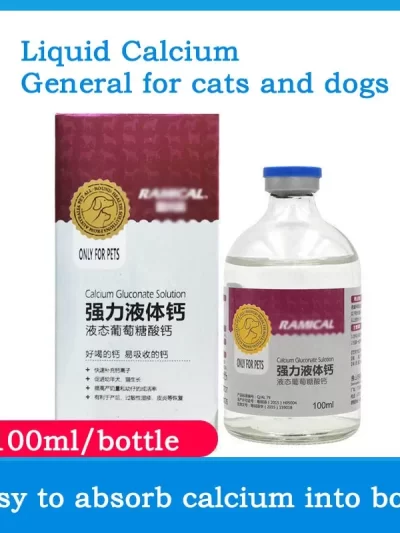 Liquid Calcium for Pets, Calcium Tablets, Large Dogs, Puppies, and Postpartum Calcium Supplementation To Improve Milk Production