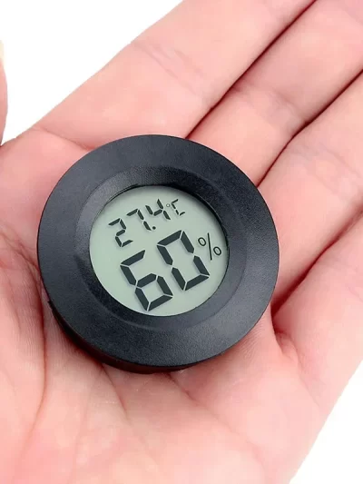 Outdoor Sports Thermometer, Reptile Electronic Hygrometer, Round Hygrometer, Camping Equipment Tool Accessories, Outdoor Gadget