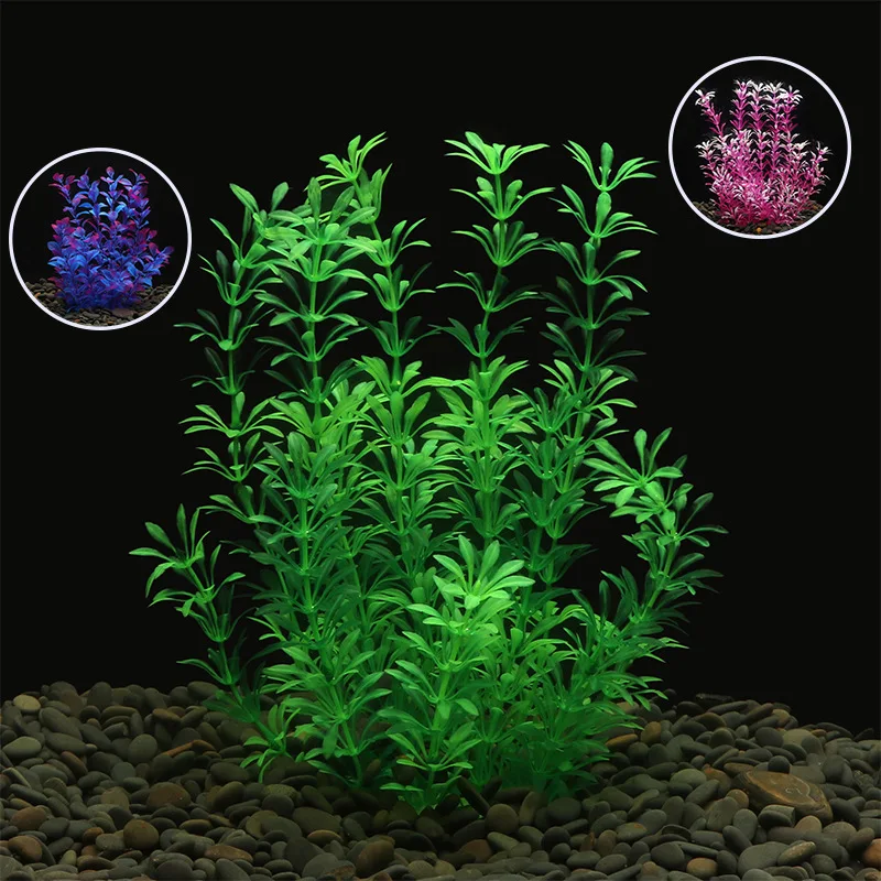 Aquarium Simulation Plant Aquatic Fish Tank Plants Plastic Artificial Water Grass Fish Tank Decoration Accessories - Image 3
