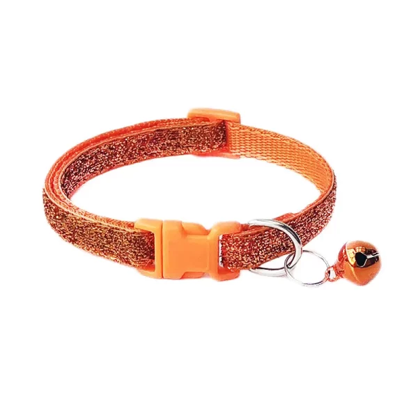 Sequin Pet Cat Collar With Bell Safety Buckle Small Dog Collar Adjustable Gato Necklace Puppy Kitten Collier Chain Quick Release - Image 12
