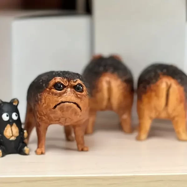 Unique Angry African Rain Frog Bonsai Accessories Resin Statues - Perfect for Garden, Outdoor, and Tabletop Decorations - Image 4