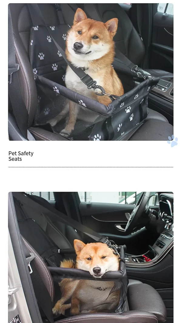 Pet Car Bed Carrier Safety Seat Bag Waterproof Basket Folding Hammock Carriers Bag For Cat Dogs Safety Travelling Mesh Bags Pad - Image 13