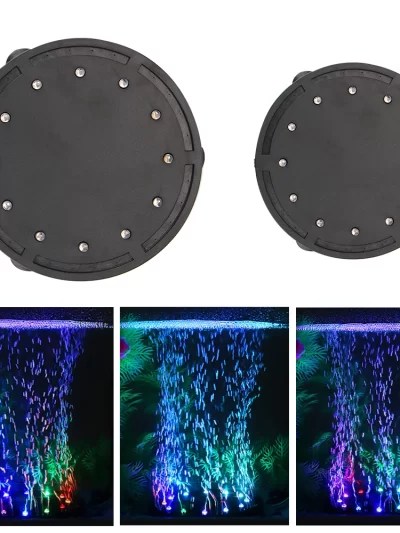 Colorful Lighting Fish Tank  Landscaping Decoration Oxygen Bubble Light EU Plug Aquarium Lamp LED Diving Light 10.5cm/12.5cm