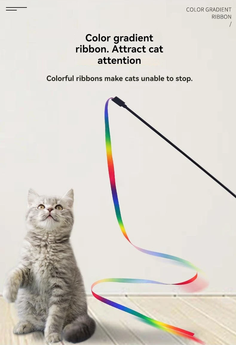 1 PC Teasing Cat Stick Outside Teasing Cat Toys Teasing Cat Teasing Dog Toys Teasing Cat Stick Interactive Fun Pet Supplies - Image 11