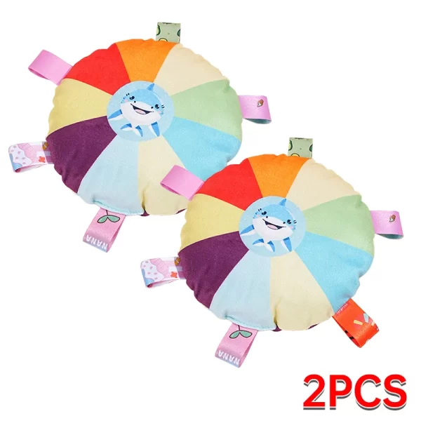 Funny Rainbow Plush Flying Saucer Dog Toys Outdoor Interactive Training Games Chew Toy Pets Flying Discs Toys Dog Accessories - Image 8