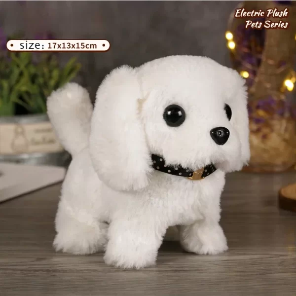 Realistic Plush Simulation Smart Dog Called Walking Plush Toy Electric Plush Robot Dog Toddler Toy Christmas GiftElectric Pet Pu - Image 8