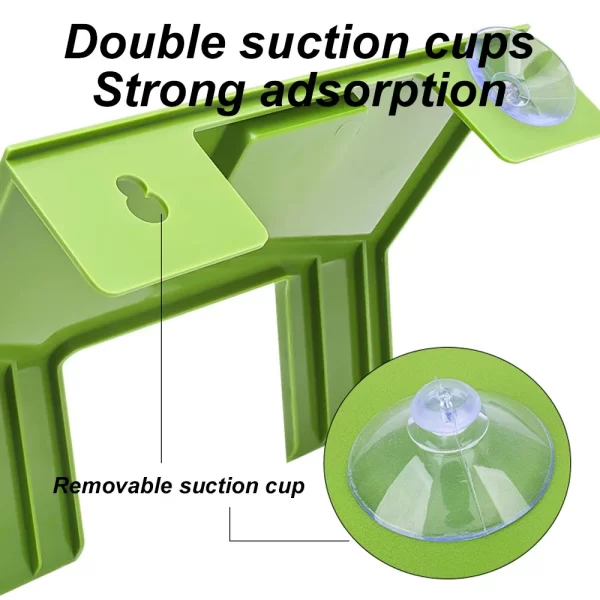 S/M Fish Tank Turtle Basking Platform Turtle Climbing Platform with Suction Cup Turtle Ramp Ladder for Amphibian Pet Aquarium - Image 4