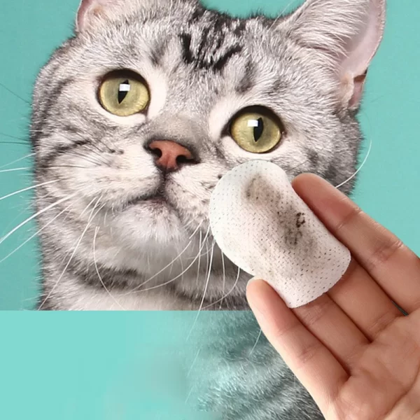 Pet Eye Wipes Cats And Dogs Tearmark Wet Wipes Cats And Dogs Universal No Irritation Cleaning Products 130 Canned Wipes - Image 3