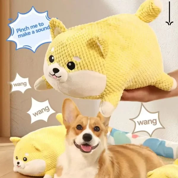 HOOPET Dog Cat Chew Toys Pig Puppy Squeaky Toy Interactive Dog Chew Toys Plush Stuffing Pet Accessories Dog Supplies - Image 2