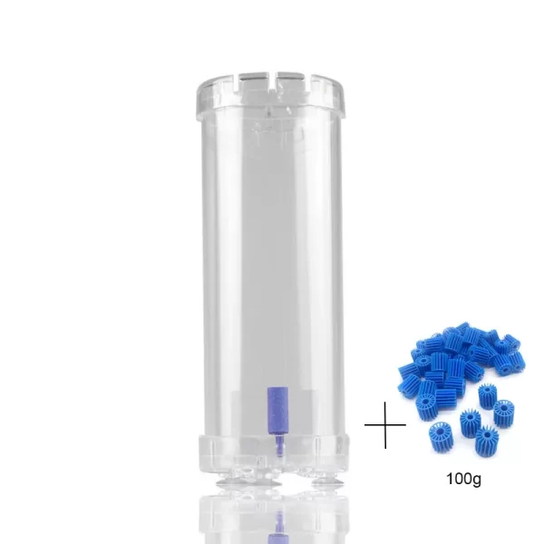 Transparent New Aquarium Filter Fish Tank Fluidized Moving Bed Filter Bubble Bio Filter Media With Air Stone And Sponge Filter - Image 7
