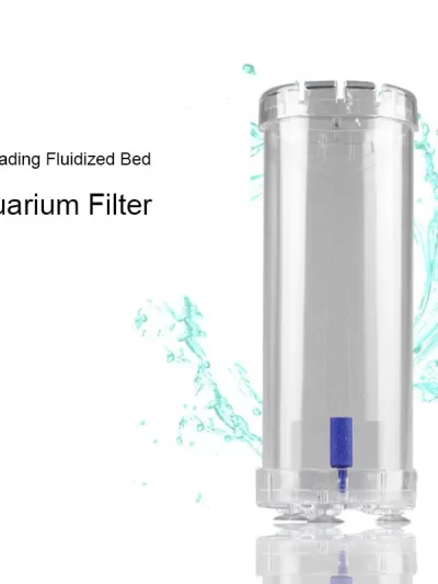 Transparent New Aquarium Filter Fish Tank Fluidized Moving Bed Filter Bubble Bio Filter Media With Air Stone And Sponge Filter