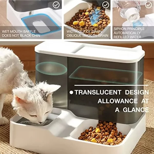 2-in-1 Automatic Pet Gravity Feeder: Keep Your Cat & Dog Fed & Hydrated! - Image 5