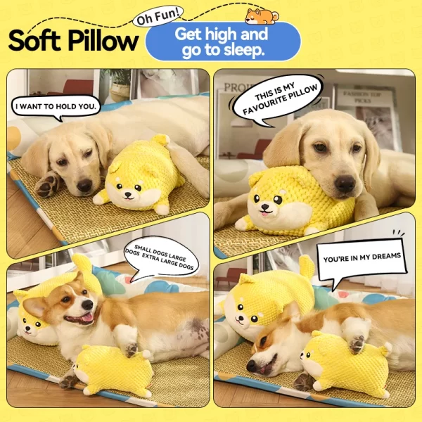 HOOPET Dog Cat Chew Toys Pig Puppy Squeaky Toy Interactive Dog Chew Toys Plush Stuffing Pet Accessories Dog Supplies - Image 5