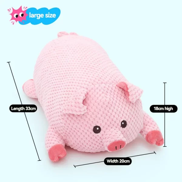HOOPET Dog Cat Chew Toys Pig Puppy Squeaky Toy Interactive Dog Chew Toys Plush Stuffing Pet Accessories Dog Supplies - Image 9