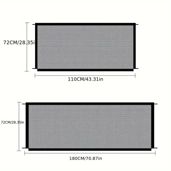 Pet Dog Gate Ingenious Mesh Dog Fence For Indoor and Outdoor Safe Pet Dog gate Safety Enclosure Pets Supplies Dropshippings 2024 - Image 7