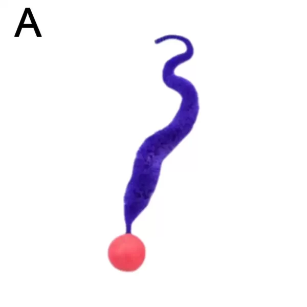 Cat Interactive Toys Tickle Cat Colorful Bouncing Ball Pet Supplies Puzzle Teasing Indoor Cat Worm Caterpillar Elastic Toy - Image 13