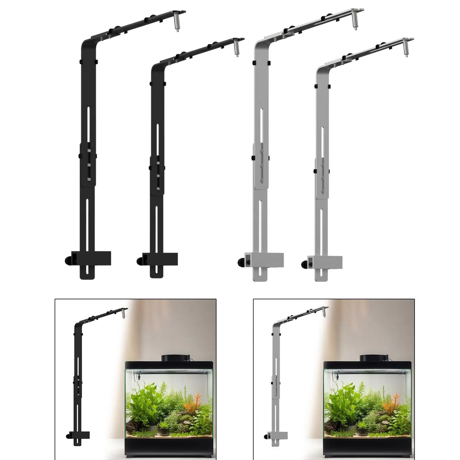 Fish Tank Light Bracket Adjustable Lamp Bracket Sturdy Fish Tank Lamp Holder - Image 2