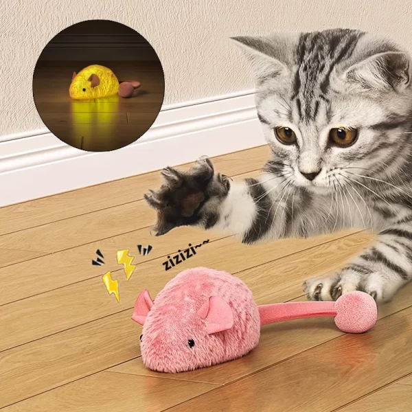 Interactive Plush Mouse Cat Toys Simulation Mice Kitten Self-Playing Plush Toys Indoor Pet Cats Chew Toy - Image 7