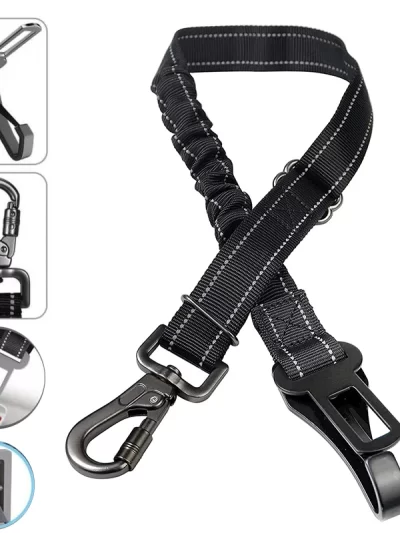 Adjustable Pet Dog Car Seat Belt  Safety Leash Vehicle Belts Reflective Nylon Rope Harness Dog Accessories for Small Large Dogs