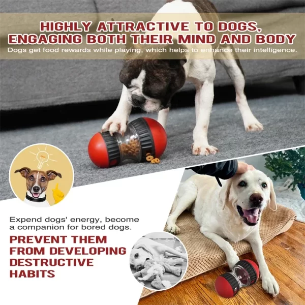 Dog Toys Increase Intelligence Elliptical Track Rolling Ball Leaky Food Develop Good Habits Sturdy Durable Interactive Pet Toys - Image 6