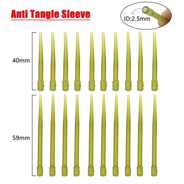 10 Set Carp Fishing Accessories Helicopter Hair Rig Tackle Kit Anti-tangle Sleeve QC Fishing Swivel Lead Clip For Fishing Tool - Image 3