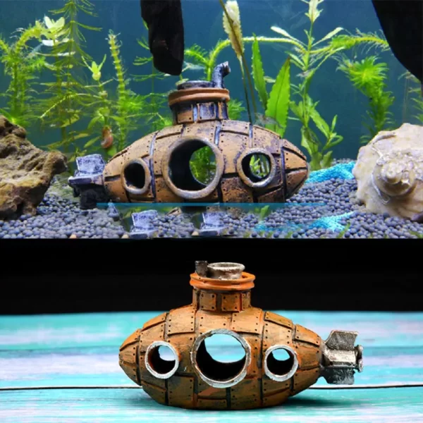 Resin Submarine Ornaments Fish Shrimp Shelter Cave Landscaping Accessories for Aquarium Fish Tank Decorations - Image 12