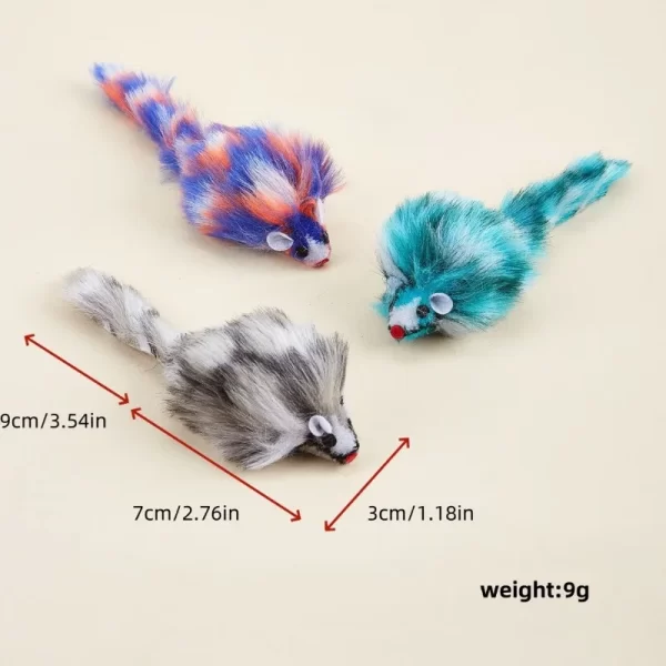 Cat Toy Plush Mouse Durable Bite Resistant Cat Chew Toy Boredom Relief Toy Interactive Play Toys for Cats Pet Supplies - Image 3