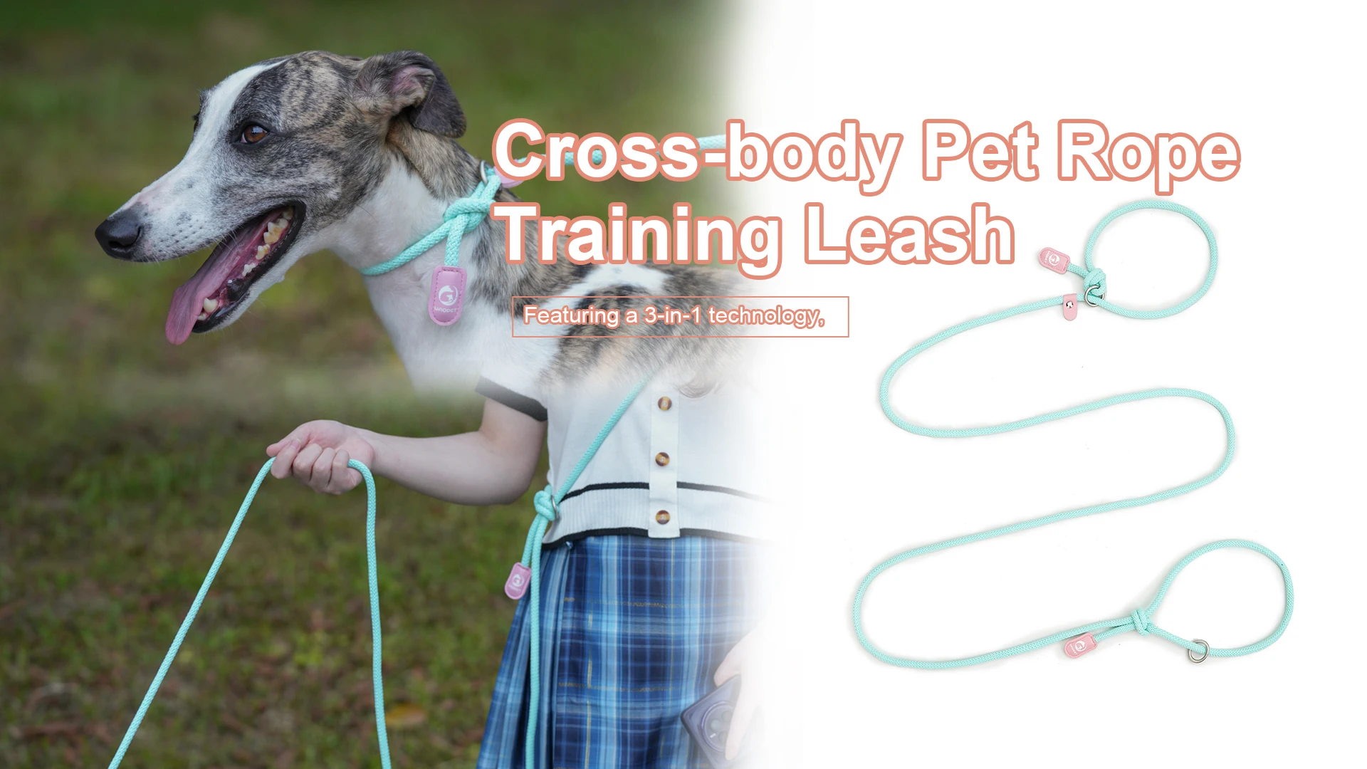 For Large and medium small Dogs leashes Pet Nylon Walking dog Traction rope Adjustable Macaron color Explosion proof Slip Rope - Image 6