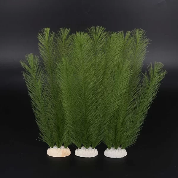 Aquarium Decorations Fish Tank Artificial Green Water Plants Made Of Silk Fabrics Plastic, Non-Toxic And Safe For All Fish And P - Image 3