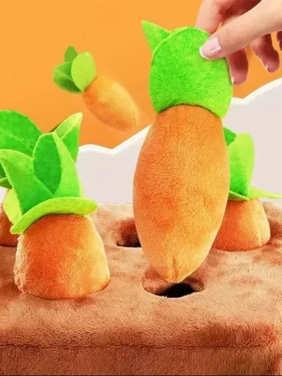 Long-Lasting Carrot Chew Toy for Small to Medium Pets - Interactive Play & Durable Bite Fun!