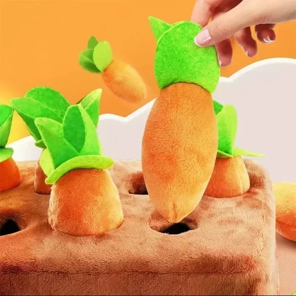 Long-Lasting Carrot Chew Toy for Small to Medium Pets - Interactive Play & Durable Bite Fun!
