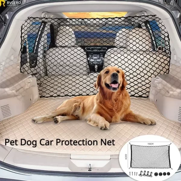 Car boot fence, dog and pet insulation mesh, durable and sturdy elastic insulation mesh, pet safety fence for any vehicle