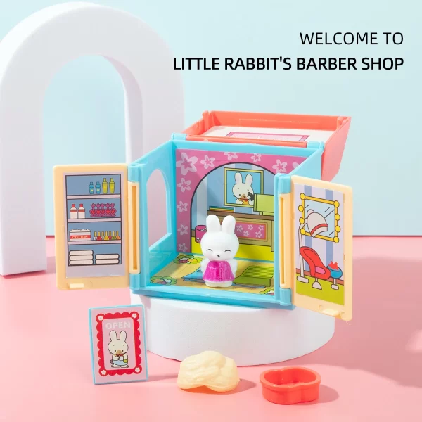 Pretend Play Toy Fashion Mini Pets Cat House Toys For Children Play House Interactive Cat Care Center Toy Accessories Kids new - Image 6