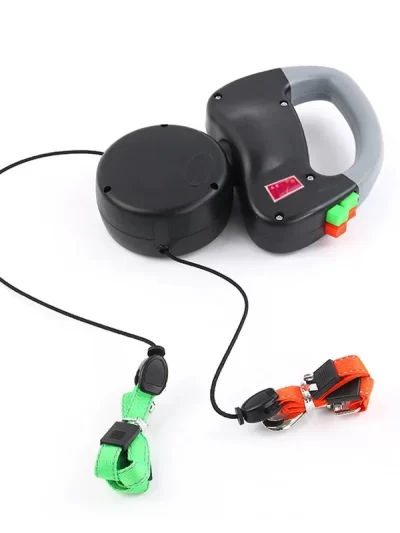 Two dog leashes 3M automatic double-headed pet drawstring, dog leash, dog supplies