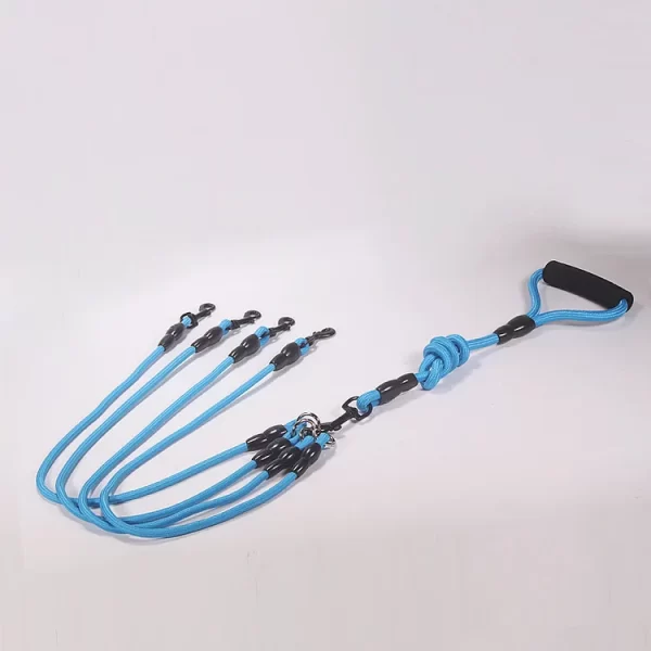 3 Way Dog Leashes for Walking 2/3/4 Dogs Pets Nylon Braided Rope No Tangle Dog Leashes for Small Dogs Dual Three Dogs Leash - Image 15