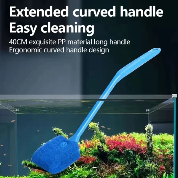 Fish Tank Glass Plant Cleaning Brush Floating Cleaning Window Algae Scraping Sponge Accessories Aquarium Fish Tank Cleaning tool - Image 2