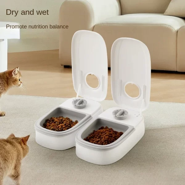 Dog Feeder Cat Automatic Feeding Water Bowl with Timer Pet Food Storage Dispenser  Container Pets Puppy Kitten Accessories - Image 5