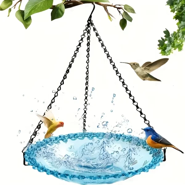 Hanging bird baths and feeders, outdoor bird food trays, bird food racks, garden decorative bird food racks - Image 8