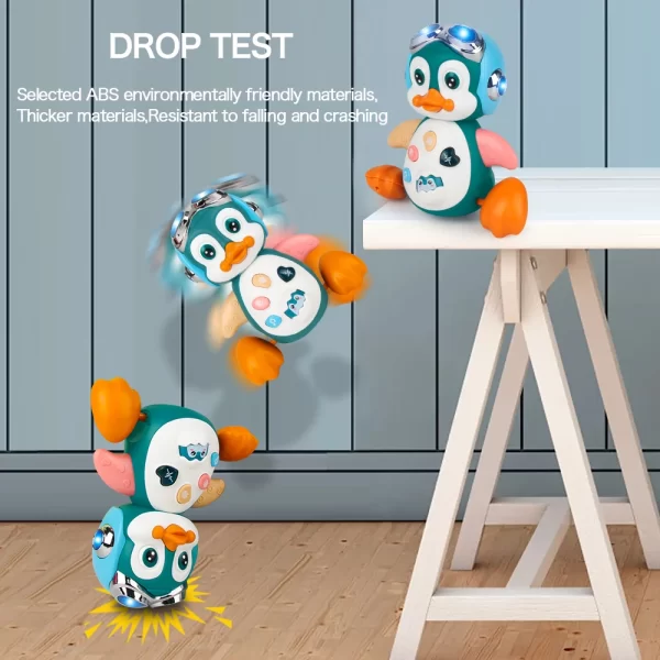 Baby Crawling Toys Musical Penguin Infant Moving Walking Dancing Toys with Light Toddler Interactive Development Tummy Time Gift - Image 4
