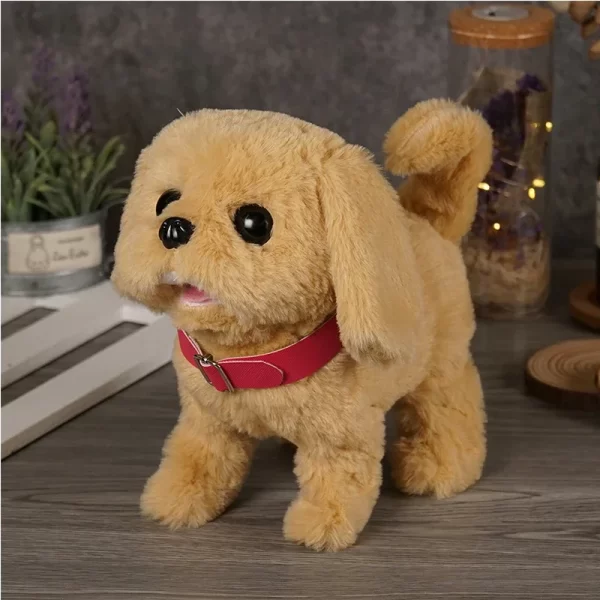 Realistic Plush Simulation Smart Dog Called Walking Plush Toy Electric Plush Robot Dog Toddler Toy Christmas GiftElectric Pet Pu - Image 5