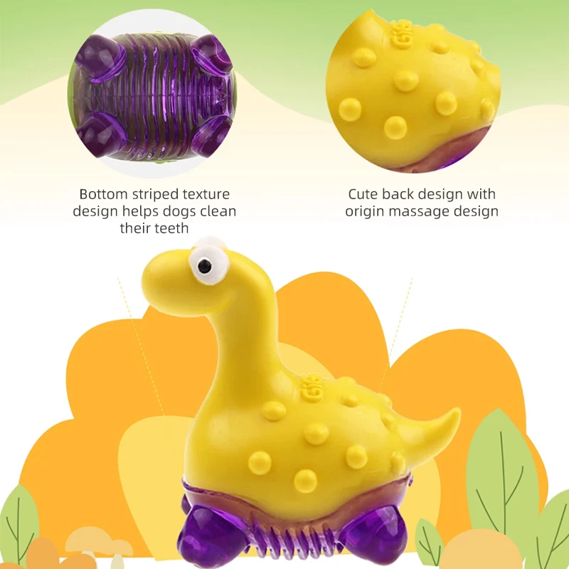 GiGwi Pet Toys Suppa Puppa Series Bite Resistance Bouncy And Assorted Colors for Small/Medium Dogs for Puppy Molar Sounding Toys - Image 3