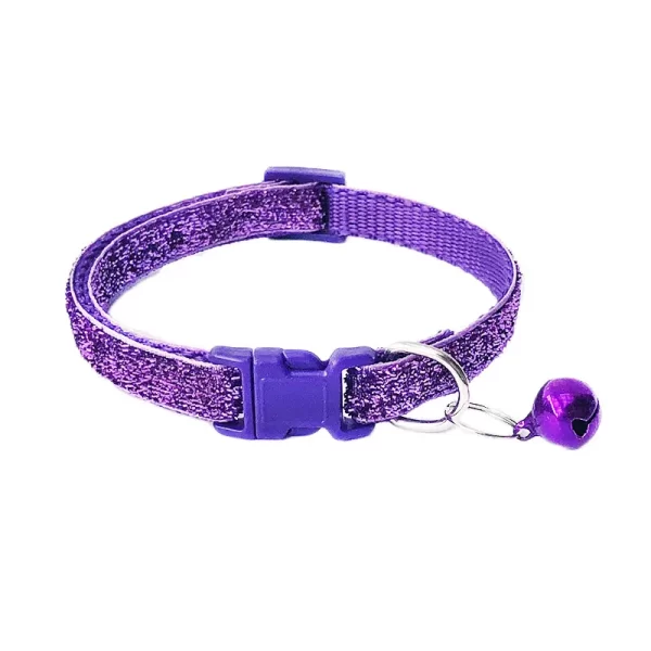 Sequin Pet Cat Collar With Bell Safety Buckle Small Dog Collar Adjustable Gato Necklace Puppy Kitten Collier Chain Quick Release - Image 11