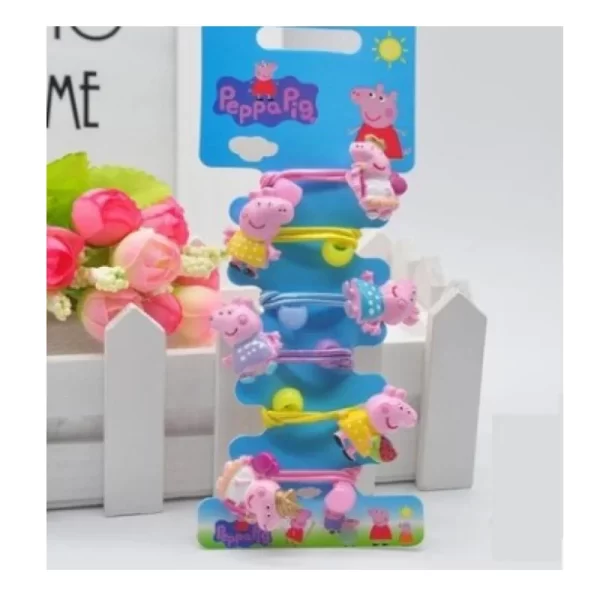 Peppa Pig Hairpins Hair Rope Children Kawaii Peppa Pig George Hairpins Hair Rope Bb Clip Girls Peppa Pig Accessories Students - Image 6
