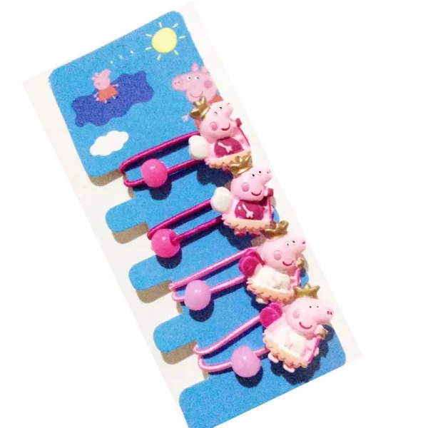 Peppa Pig Hairpins Hair Rope Children Kawaii Peppa Pig George Hairpins Hair Rope Bb Clip Girls Peppa Pig Accessories Students - Image 13