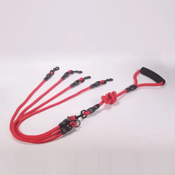 3 Way Dog Leashes for Walking 2/3/4 Dogs Pets Nylon Braided Rope No Tangle Dog Leashes for Small Dogs Dual Three Dogs Leash - Image 11