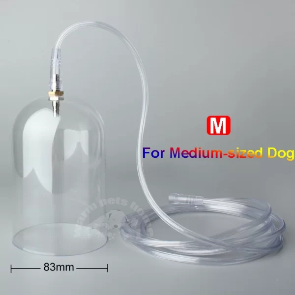 Pet Dog Oxygen Mask Kit Oxygen Inhalation Atomizing Mask for Long-nosed Animal Veterinary Instrument - Image 3