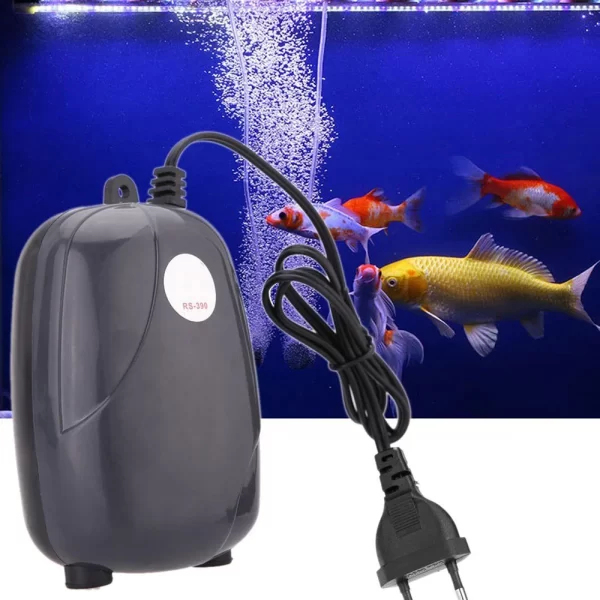 Aquarium Air Pump Fish Tank Mini Compressor Single Double Outlet with Check Valve Tube Aquatic Accessories 220V 3W 5W - Image 24